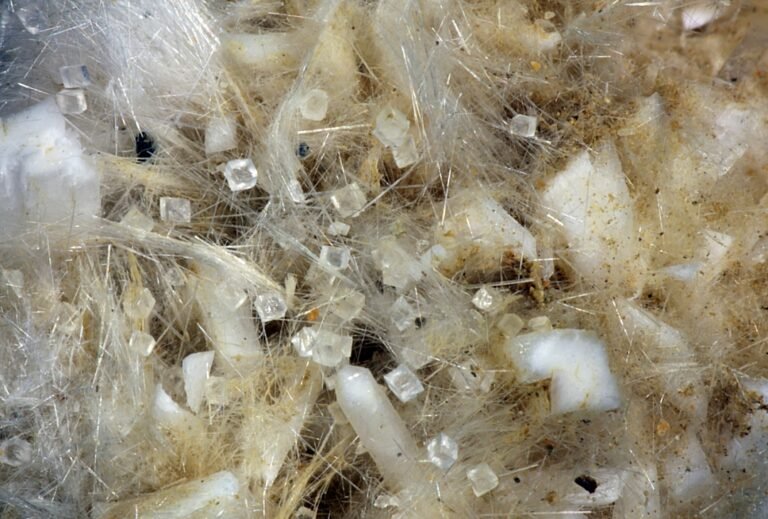 Laumontite, Mordenite, Calcite, Waitekauri, New Zealand